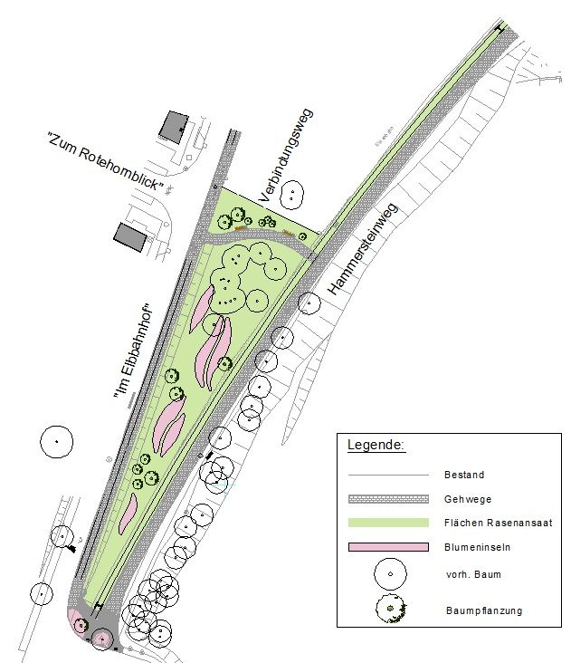 Lageplan Hammersteinweg - Elbuferpromenade Magdeburg