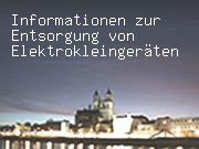 Informationen zur Entsorgung von Elektrokleingeräten